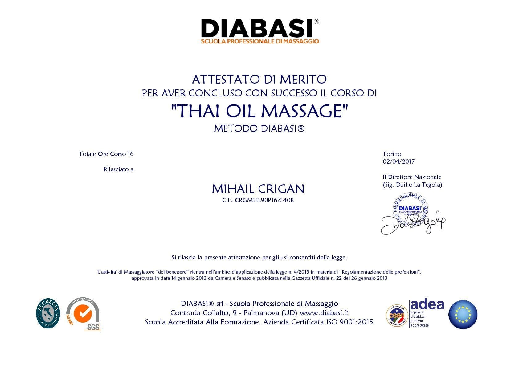 THAI OIL MASSAGE